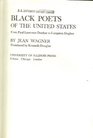 Black Poets of the United States From Paul Laurence Dunbar to Langston Hughes