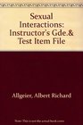 Sexual Interactions Instructor's Gde Test Item File