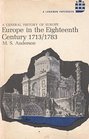 A General History of Europe Europe in the Eighteenth Century 1713  1783