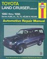 Haynes Repair Manual Toyota Land Cruiser Australian Automotive Repair Manual