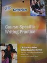 Criterion CourseSpecific Writing Practice