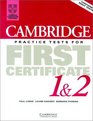 Cambridge Practice Tests for First Certificate 1  2 Student's book