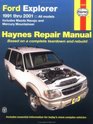 Haynes Repair Manual Ford Explorer 19912001
