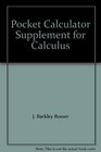 Pocket Calculator Supplement for Calculus