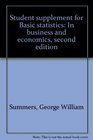 Student supplement for Basic statistics In business and economics second edition