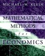 Mathematical Methods for Economics