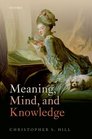Meaning Mind and Knowledge