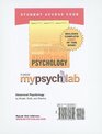 MyPsychLab with Pearson eText Student Access Code Card for Abnormal Psychology