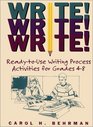 Write Write Write ReadytoUse Writing Process Activities for Grades 4  8