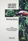 Land Rover Freelander  Official Workshop Manual 2001 2002 2003 Covering K Series 18 L  25 L Petrol Engines  Series 20 L Td4 Diesel Engin