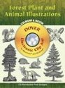 Forest Plant and Animal Illustrations CDROM and Book