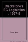 Blackstone's Ec Legislation 19978