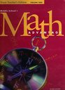 Middle School I Math Advantage Preparation for Algebra Volume 2 Texas Teacher's Edition