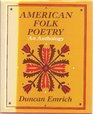 American Folk Poetry An Anthology