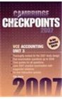 Cambridge Checkpoints VCE Accounting Unit 3 2007