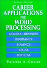 Career Applications for Word Processing