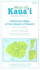 Map of Kauai Island of Discovery Reference Maps of the Islands of Hawaii Full Color Topographic