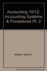 Accounting 10/12 Accounting Systems  Procedures Pt 2