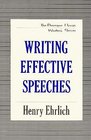 Writing Effective Speeches