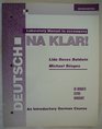 Laboratory Manual to Accompany Deutsch Na Klar