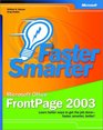 Faster Smarter Microsoft  Office FrontPage  2003