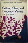 Culture Class and Language Variety A Resource Book for Teachers
