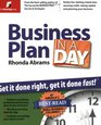 Business Plan in a Day Get It Done Right Get It Done Fast