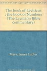 The book of Leviticus  the book of Numbers