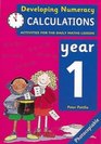 Calculations Year 1 Activities for the Daily Maths Lesson