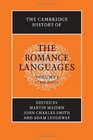 The Cambridge History of the Romance Languages Volume 1 Structures