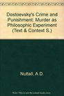 Crime and Punishment Murder as Philosophic Experiment