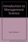 Introduction to Management Science