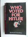 Who Voted for Hitler