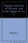 Practice and Law of Divorce 2nd Cum Suppt to 12r e