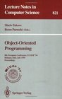 ObjectOriented Programming 8th European Conference Ecoop '94 Bologna Italy July 48 1994  Proceedings
