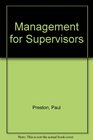 Management for Supervisors