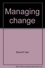 Managing change Opening organizational horizons