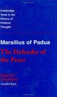 Marsilius of Padua The Defender of the Peace