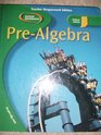 Glencoe PreAlgebra Teacher Wraparound Edition for Indiana