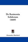 De Resistentia Solidorum