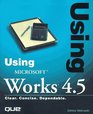 Using Microsoft Works 45