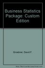 Business Statistics Package Custom Edition