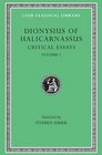 Dionysius of Halicarnassus Critical Essays