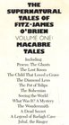 The Supernatural Tales of FitzJames O'Brien Volume One Macabre Tales