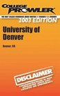 College Prowler University of Denver