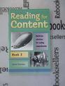 Reading for Content and Speed Book 2