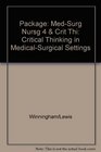 MedicalSurgical Nursing Critical Thinking in MedicalSurgical Settings