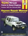 Toyota HiLux Automotive Repair Manual October 1997 Thru February 2005
