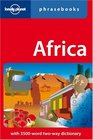 Africa Lonely Planet Phrasebook
