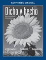 Activities Manual t/a Dicho y hecho Beginning Spanish